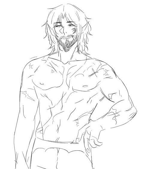 Scars, done for me by a wonderful friend! All credit to them!